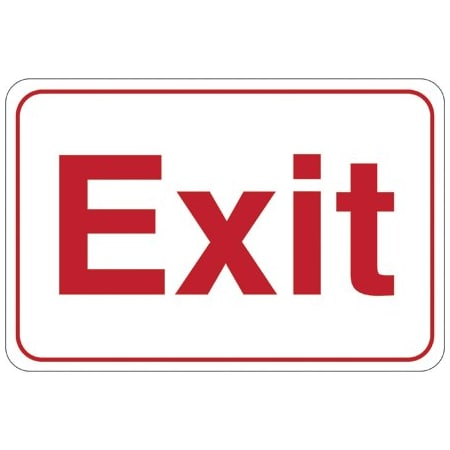 Bsc Preferred Exit 6 x 9'' Facility Sign SN201